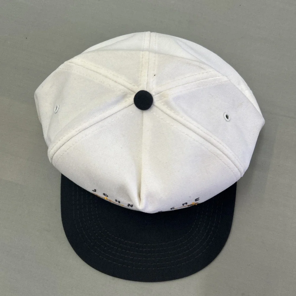 VTG John Deere Mastertrax Service Hat K Products Snapback Trucker White Black